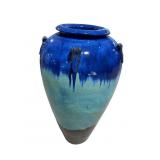 LARGE DRIP POTTERY FLOOR VASE