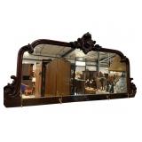 19th CENTURY VICTORIAN CARVED MIRROR