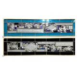 2 JEWELED STAINED GLASS SIDELIGHTS