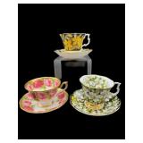 3 PC LOT ROYAL ALBERT PORCELAIN TEACUPS AND