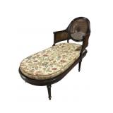 ALL CANED ADAMS STYLE CHAISE LOUNGE