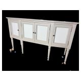 BERNHARDT PAINT DECORATED TURNED LEG SIDEBOARD