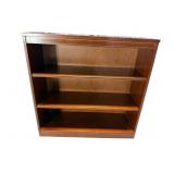 MAHOGANY INLAID OPEN BOOKCASE