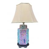 LARGE ORIENTAL PORCELAIN GINGER JAR TABLE LAMP