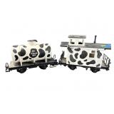 LGB BY LEHMANN 2 PC MILK MILCH TRAIN CARS LOT