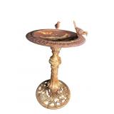 ORNATE IRON BIRD BATH