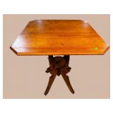 CHERRY FINISH VICTORIAN SQUARE TABLE