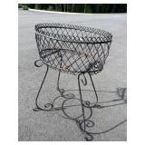 LARGE OVAL CAST IRON PLANTER
