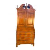 18TH CENTURY CHERRY 2 PC PEGGED SECRETARY