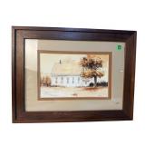 R WELLS HOUSE WATERCOLOR
