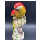 PORCELAIN LARGE PARROT FIGURE