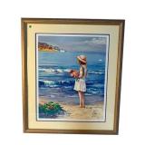 YOUNG GIR BEACH PRINT