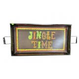 DECORATIVE 2 HANDLE CHRISTMAS SERVING TRAY