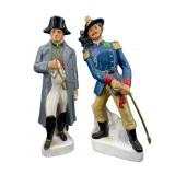 PR OF LARGE CERAMIC ITALIAN NAPOLEON &