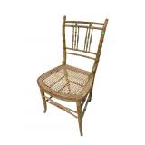 ANTIQUE BAMBOO FORMED VICTORIAN CHAIR
