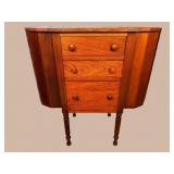 MAHOGANY MARTHA WASHINGTON SEWING STAND