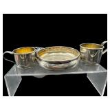 STERLING SILVER BABY CUPS & PORRINGER 5.1 OUNCES