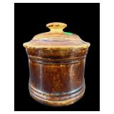 ANTIQUE BENNINGTON COVERED CANISTER