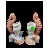 1991 FITZ AND FLOYD SEAHORSE GIFTWARE CERAMIC