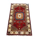 5 FT 1 IN X 3 FT HANDMADE KAZAK CARPET