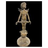 PLASTER ANGEL GARDEN STATUE