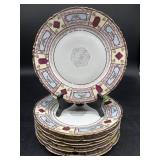 SET OF 7 AUSTRIA HAND PAINTED DECORATIVE
