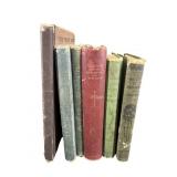 6 PC LOT OF MISC ANTIQE BOOKS