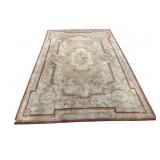 8 FT X 6 FT FRENCH AUBUSSON HANDMADE CARPET