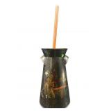 ANTIQUE TOLEWARE BUTTER CHURN