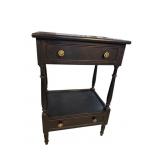 EBONIZED 2 DRAWER STAND