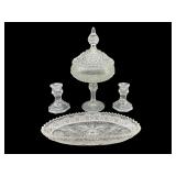 5 PC LOT OF GLASS AND PORCELAIN