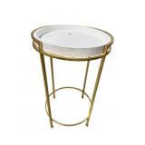 FAUX BRASS SIDE TABLE