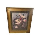 LARGE PRINT TITLED BEAUTIFUL ROSES