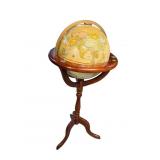 MAHOGANY GLOBE ON STAND