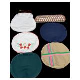 2 PC LOT HANDMADE CLUTCH PURSES