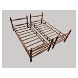 PR OF ANTIQUE SINGLE DOLL BEDS