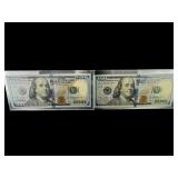 2009 $100 UNC SEQUENTIAL NO. STAR NOTES