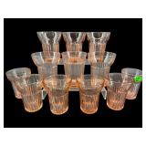 SET OF 12 ANCHOR HOCKING QUEEN MARY WATER TUMBLERS