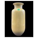 TALL YELLOW PORCELAIN VASE