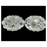 PR OF ORREFORS CRYSTAL CANDLE HOLDERS