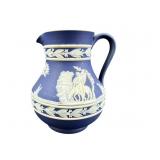 WEDGWOOD JASPERWARE COBALT BLUE PITCHER