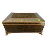 LARGE ORNATE MAITLAND SMITH DECORATED DOCUMENT BOX
