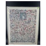 TONY GRAHAM MANHATTAN PRINT IN FRAME