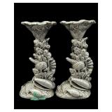 PR OF ARTHUR COURT PEWTER COASTAL CANDLESTICKS
