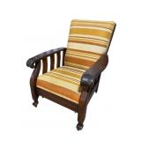 ANTIQUE MECHANICAL RECLINING CHAIR