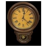 WALNUT REGULATOR CLOCK