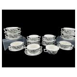 23 PCS VILLEROY AND BOCH ARTEMIS CREAM SOUP CUPS