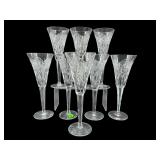 SET OF 8 WATERFORD CRYSTAL HAPPINESS MILLENIUM