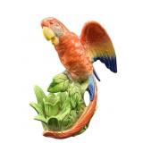 FITZ AND FLOYD 1986 PARROT CANDLE HOLDER