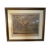 HUNT SCENE ENGRAVING BY W GILLER